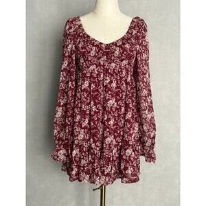 Allison + Kelly Floral V-Neck Dress Junior Girls (Teen/Tweens) Medium NEW